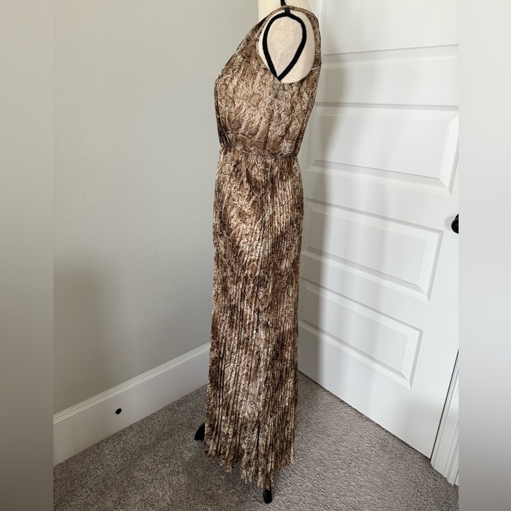 Fraiche Snakeskin Print Sleeveless Maxi Dress - Picture 5 of 7
